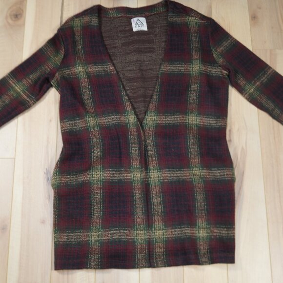 UNIF Nevermind Duster Tartan Plaid Cardigan - Size S - Picture 3 of 8
